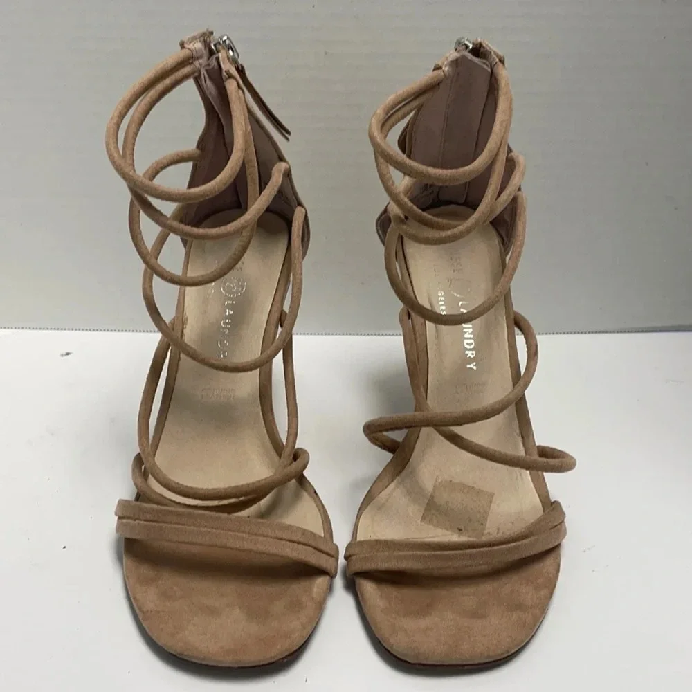 Chinese laundry suede strappy sandal heels
